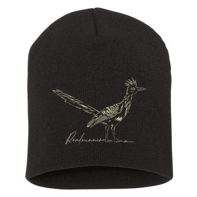 Minimalist Roadrunner Lover Distressed Short Acrylic Beanie