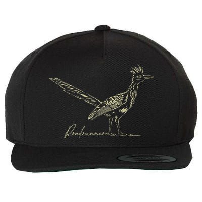 Minimalist Roadrunner Lover Distressed Wool Snapback Cap