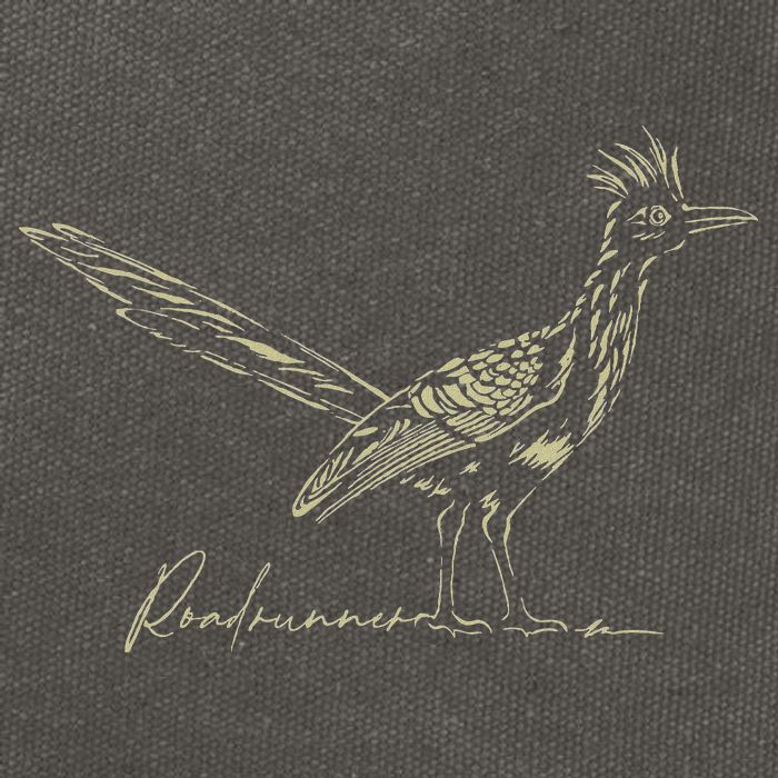 Minimalist Roadrunner Lover Distressed Cotton Canvas Backpack