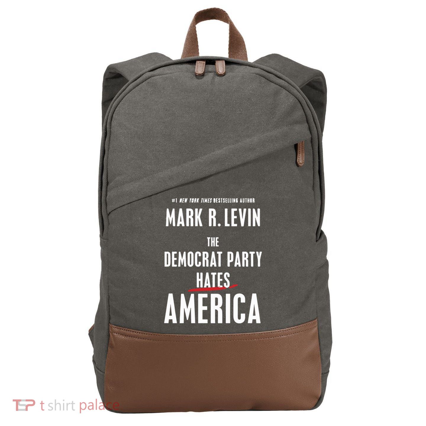 Mark R Levin The Democrat Party Hates America Cotton Canvas Backpack