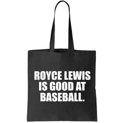 Minnesotatwins Royce Lewis Is Good At Baseball Bag