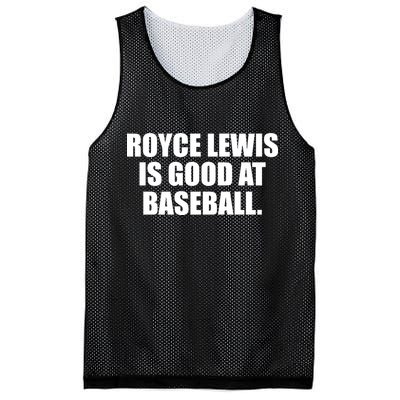 Minnesotatwins Royce Lewis Is Good At Baseball Mesh Reversible Basketball Jersey Tank