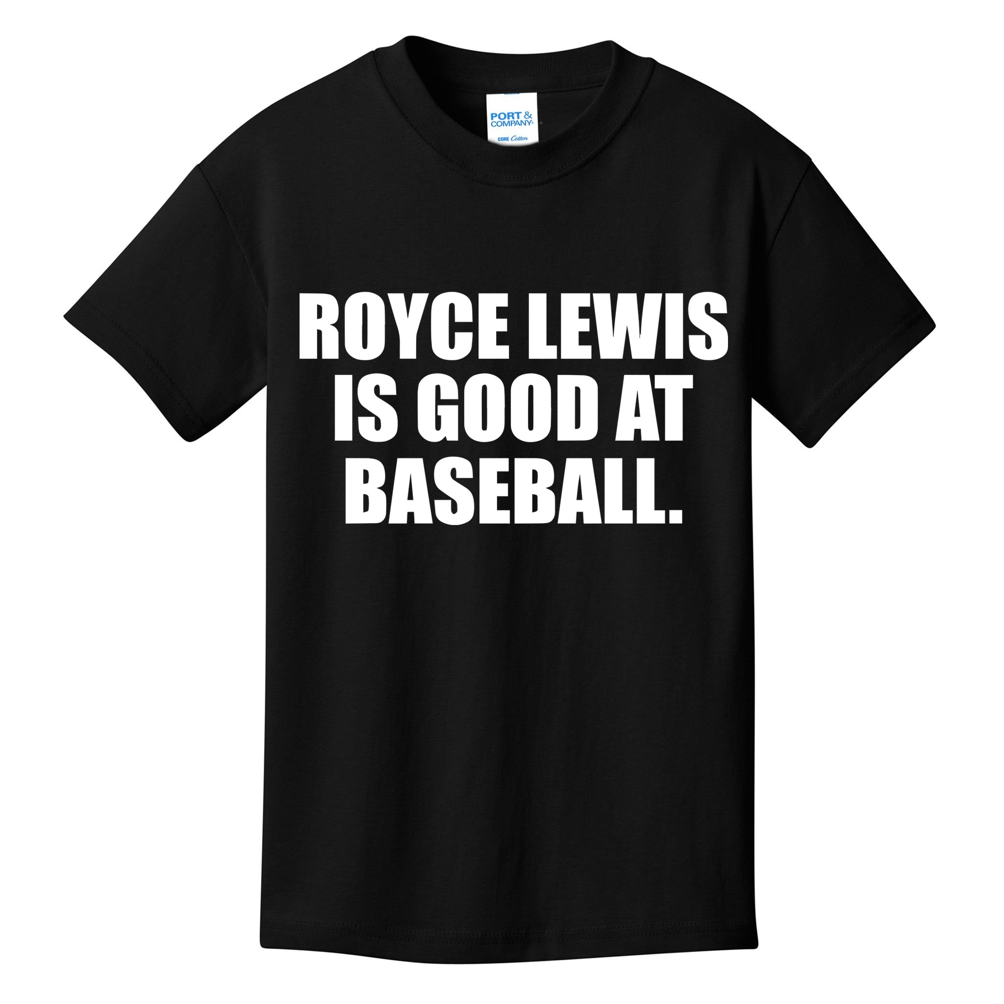 Minnesotatwins Royce Lewis Is Good At Baseball Kids T-Shirt