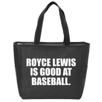 Minnesotatwins Royce Lewis Is Good At Baseball Zip Tote Bag