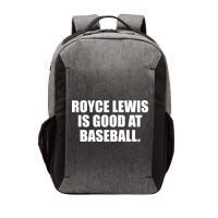 Minnesotatwins Royce Lewis Is Good At Baseball Vector Backpack