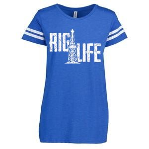 Mens Rig Life Oilfield Oilfield Rig Enza Ladies Jersey Football T-Shirt