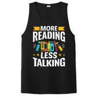 More Reading Less Talking Funny Library Reading Lovers PosiCharge Competitor Tank