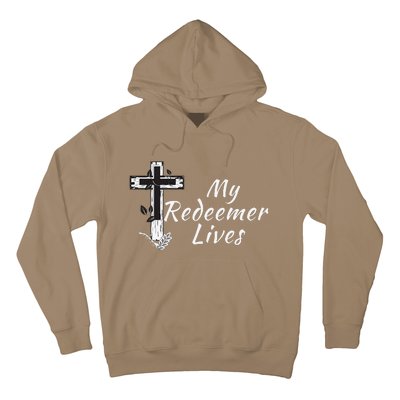 My Redeemer Lives Christian Easter Resurrection Sunday Hoodie