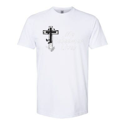 My Redeemer Lives Christian Easter Resurrection Sunday Softstyle® CVC T-Shirt