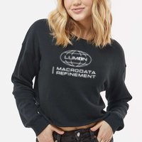 Macrodata Refinement Logo Lumon  Cropped Pullover Crew