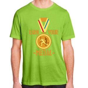 Marathon Running Medal Marathon Runner Finisher Marathoners Adult ChromaSoft Performance T-Shirt