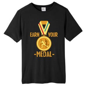 Marathon Running Medal Marathon Runner Finisher Marathoners Tall Fusion ChromaSoft Performance T-Shirt