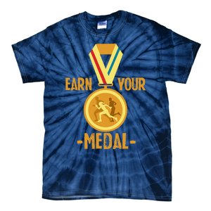 Marathon Running Medal Marathon Runner Finisher Marathoners Tie-Dye T-Shirt