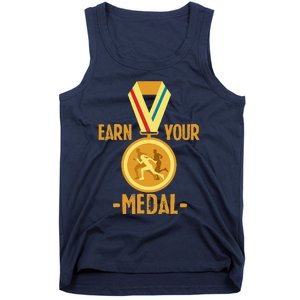 Marathon Running Medal Marathon Runner Finisher Marathoners Tank Top