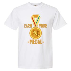 Marathon Running Medal Marathon Runner Finisher Marathoners Garment-Dyed Heavyweight T-Shirt