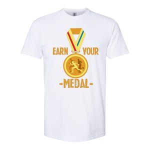 Marathon Running Medal Marathon Runner Finisher Marathoners Softstyle CVC T-Shirt