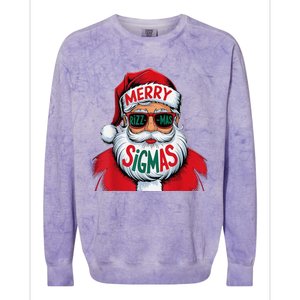 Merry Rizz Mas Sigmas Gen Alpha Middle School Christmas Colorblast Crewneck Sweatshirt