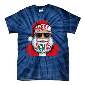 Merry Rizz Mas Sigmas Gen Alpha Middle School Christmas Tie-Dye T-Shirt