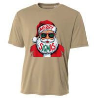 Merry Rizz Mas Sigmas Gen Alpha Middle School Christmas Cooling Performance Crew T-Shirt