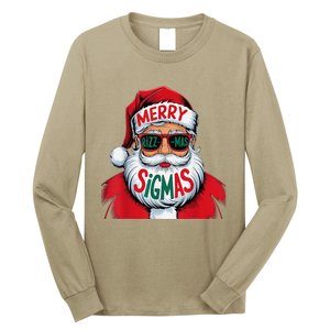 Merry Rizz Mas Sigmas Gen Alpha Middle School Christmas Long Sleeve Shirt