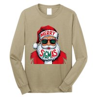 Merry Rizz Mas Sigmas Gen Alpha Middle School Christmas Long Sleeve Shirt