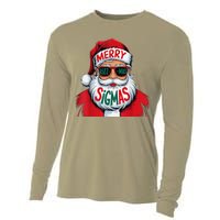 Merry Rizz Mas Sigmas Gen Alpha Middle School Christmas Cooling Performance Long Sleeve Crew