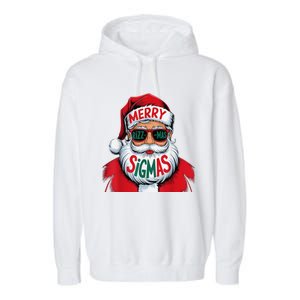 Merry Rizz Mas Sigmas Gen Alpha Middle School Christmas Garment-Dyed Fleece Hoodie