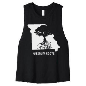 Missouri Roots Missouri Is Home Women's Racerback Cropped Tank