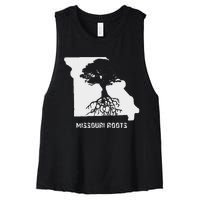 Missouri Roots Missouri Is Home Women's Racerback Cropped Tank