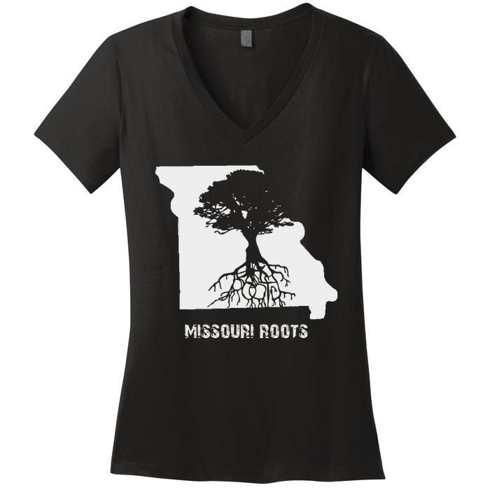 Missouri Roots Missouri Is Home Women's V-Neck T-Shirt