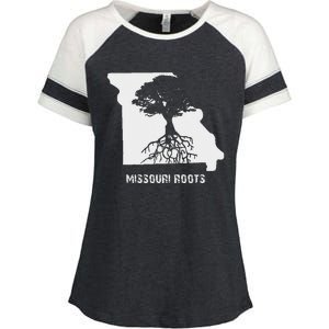 Missouri Roots Missouri Is Home Enza Ladies Jersey Colorblock Tee