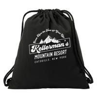Mountain Resort Drawstring Bag
