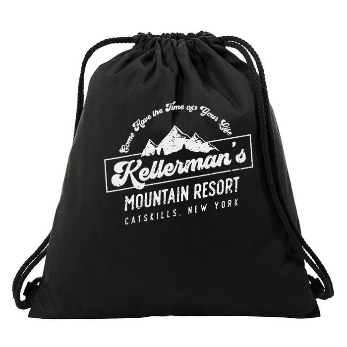 Mountain Resort Drawstring Bag