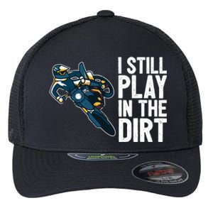 Motocross Rider Motocross Bike Motorcycle Play In The Dirt Flexfit Unipanel Trucker Cap