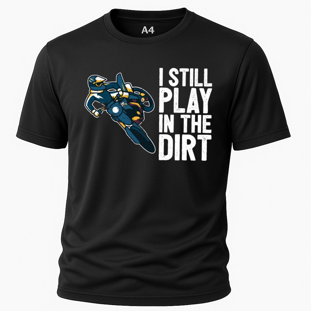 Motocross Rider Motocross Bike Motorcycle Play In The Dirt Cooling Performance Crew T-Shirt