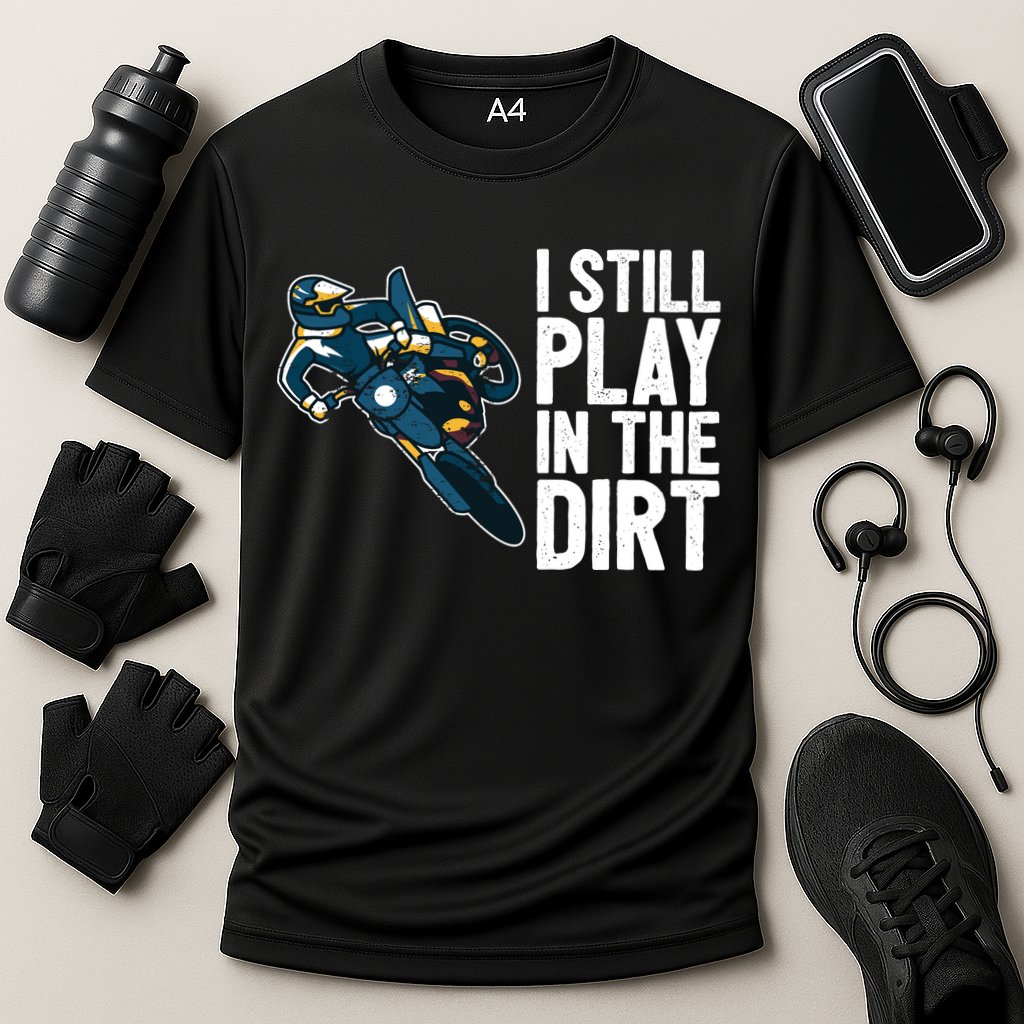 Motocross Rider Motocross Bike Motorcycle Play In The Dirt Cooling Performance Crew T-Shirt