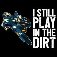 Motocross Rider Motocross Bike Motorcycle Play In The Dirt V-Neck T-Shirt
