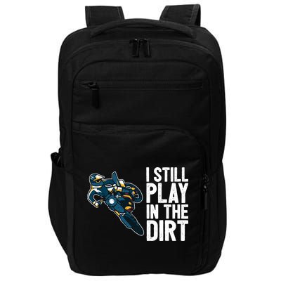 Motocross Rider Motocross Bike Motorcycle Play In The Dirt Impact Tech Backpack