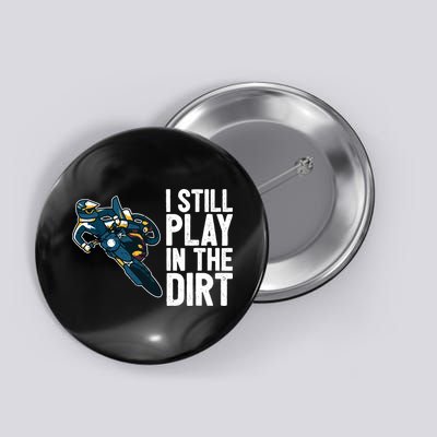 Motocross Rider Motocross Bike Motorcycle Play In The Dirt Button