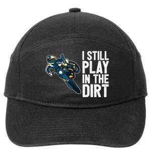 Motocross Rider Motocross Bike Motorcycle Play In The Dirt 7-Panel Snapback Hat