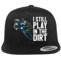 Motocross Rider Motocross Bike Motorcycle Play In The Dirt Flat Bill Trucker Hat