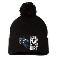 Motocross Rider Motocross Bike Motorcycle Play In The Dirt Pom Pom 12in Knit Beanie