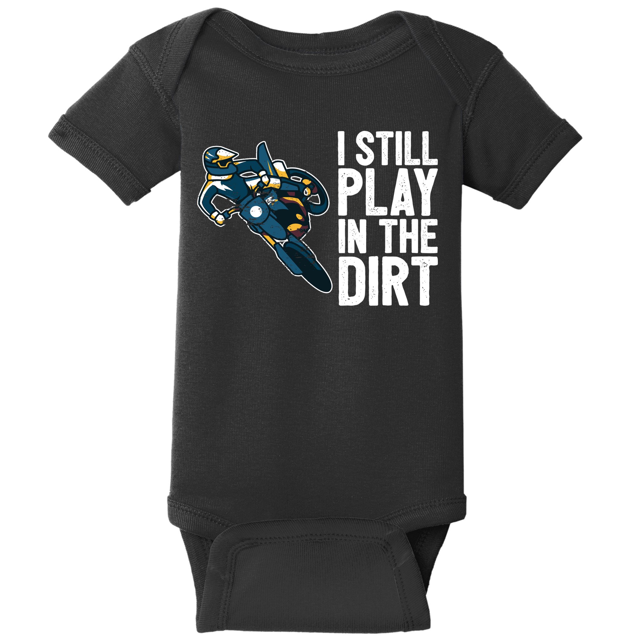 Motocross Rider Motocross Bike Motorcycle Play In The Dirt Baby Bodysuit