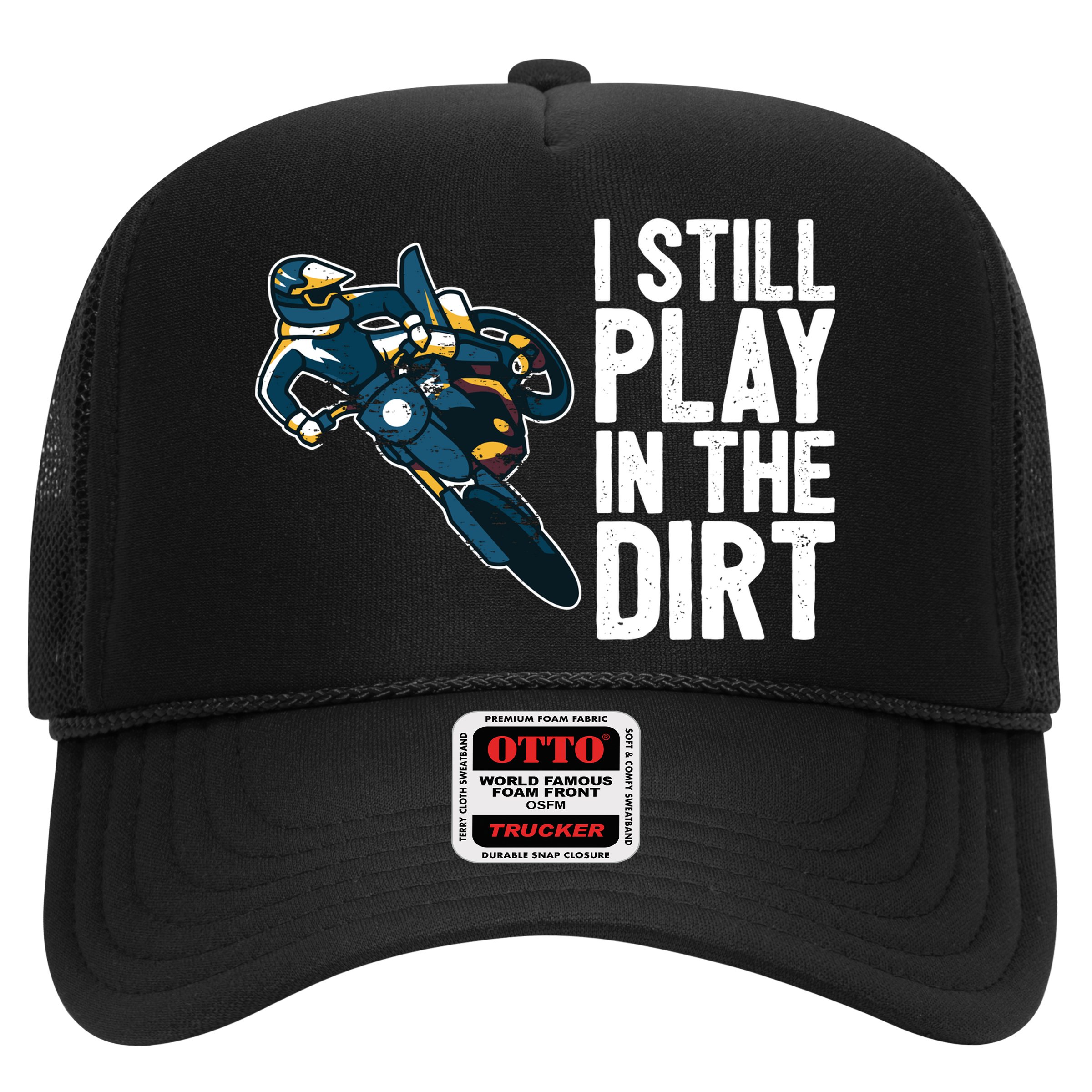 Motocross Rider Motocross Bike Motorcycle Play In The Dirt Hat