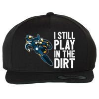 Motocross Rider Motocross Bike Motorcycle Play In The Dirt Wool Snapback Cap