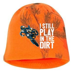 Motocross Rider Motocross Bike Motorcycle Play In The Dirt Kati - Camo Knit Beanie