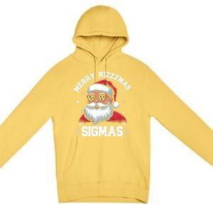 Merry Rizz Mas Sigmas Gen Alpha Middle School Christmas Gift Premium Pullover Hoodie