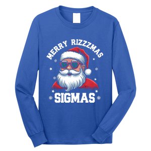 Merry Rizz Mas Sigmas Gen Alpha Middle School Christmas Gift Long Sleeve Shirt