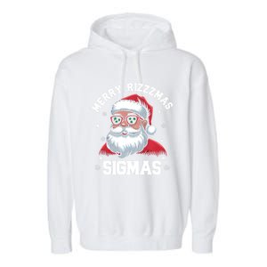 Merry Rizz Mas Sigmas Gen Alpha Middle School Christmas Gift Garment-Dyed Fleece Hoodie