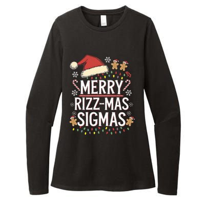 Merry R.I.Z.Z Mas Sigmas Gen Alpha Xmas Santa Womens CVC Long Sleeve Shirt